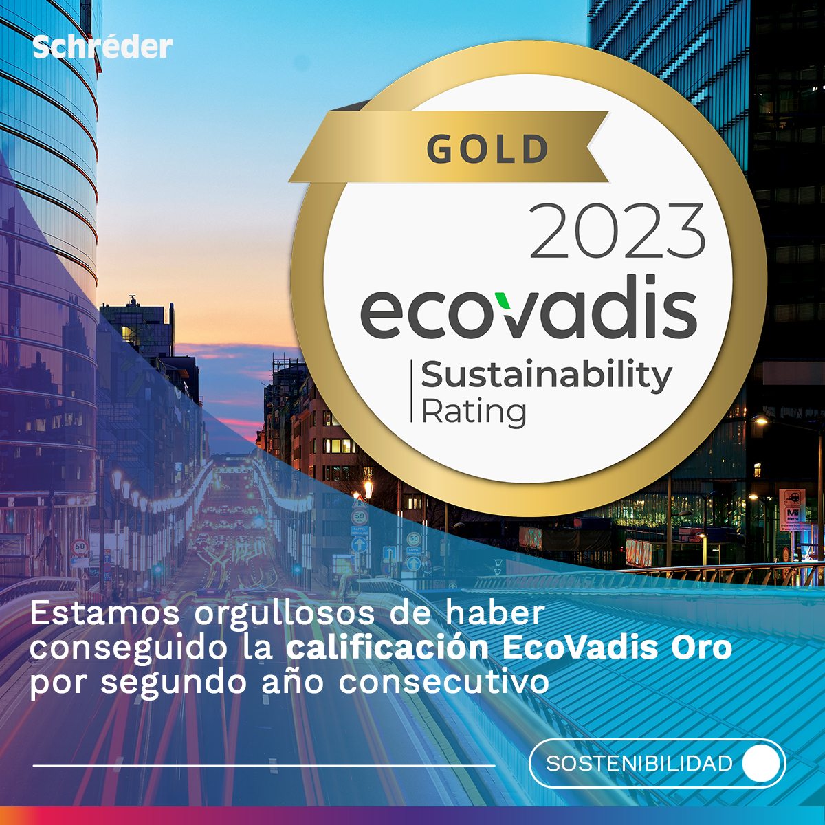 EcoVadis Oro 2023